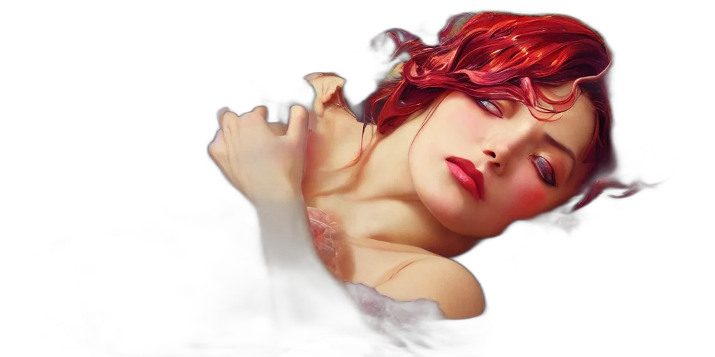face, photorealistic, fantasy art, watercolor transparent PNG cut-out