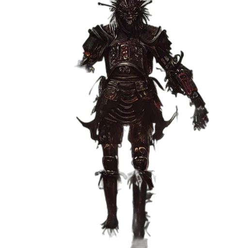 creature, robot, mask, staff, concept art, fantasy art, pixel art, 3d render transparent PNG cut-out