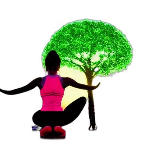 tree, 3d render, forest, green transparent PNG cut-out