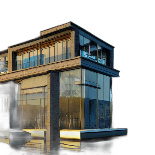 building, 3d render, photorealistic, concept art transparent PNG cut-out