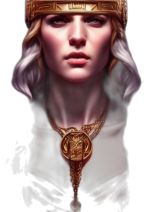 jewelry, crown, face, staff transparent PNG cut-out