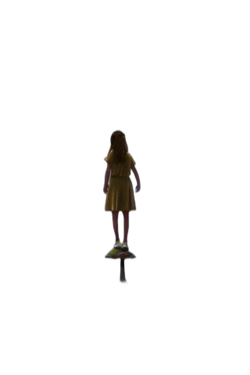 dress, staff, robot, umbrella, 3d render, concept art, pixel art, photorealistic transparent PNG cut-out