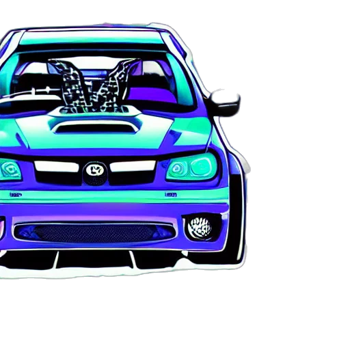 car, anime, photorealistic, concept art transparent PNG cut-out