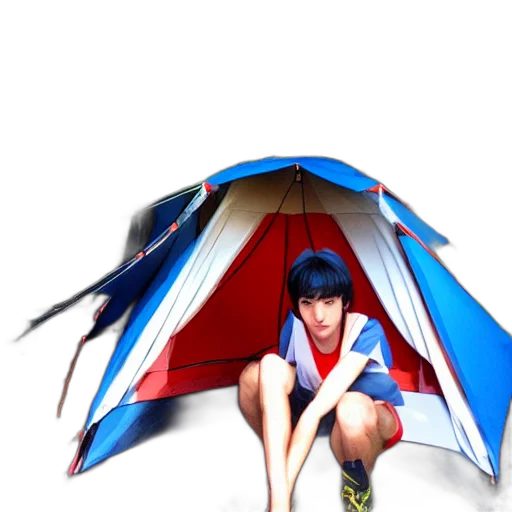 umbrella, hat, jacket, 3d render transparent PNG cut-out