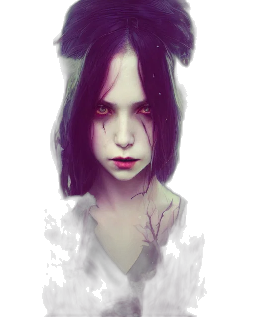 face, creature, mask, fantasy art transparent PNG cut-out