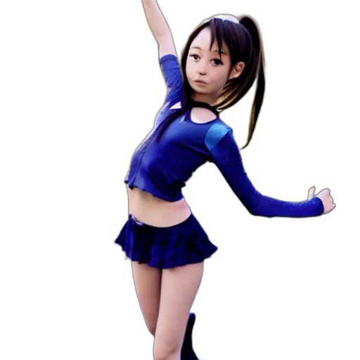 staff, dress, robot, 3d render transparent PNG cut-out