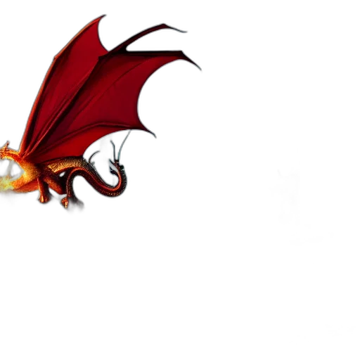 dragon, staff, weapon, creature transparent PNG cut-out