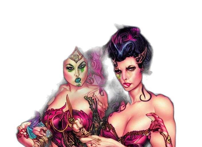 jewelry, fantasy art, comic book art, concept art transparent PNG cut-out