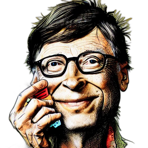 cartoon, comic book art, photorealistic, bill transparent PNG cut-out
