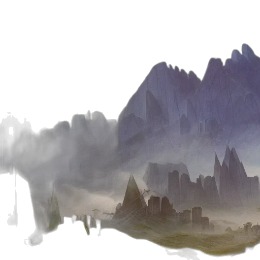 dragon, sword, concept art, fantasy art, photorealistic, 3d render, fog, outer space transparent PNG cut-out