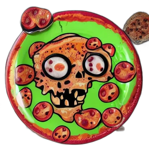 mask, food, concept art, 3d render transparent PNG cut-out