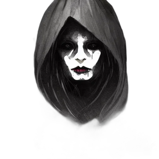 mask, face, creature, staff, concept art, watercolor, photorealistic, pencil sketch transparent PNG cut-out
