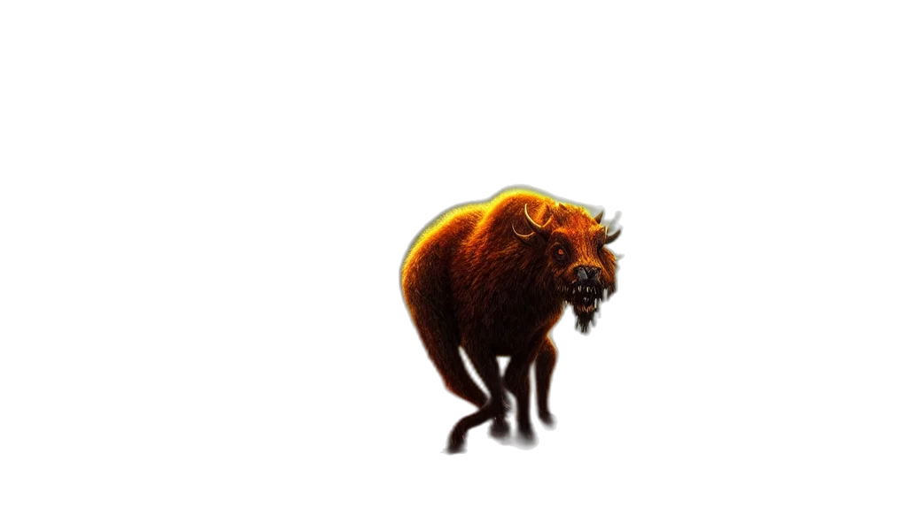 animal, creature, staff, concept art, pixel art, photorealistic, 3d render, epic transparent PNG cut-out