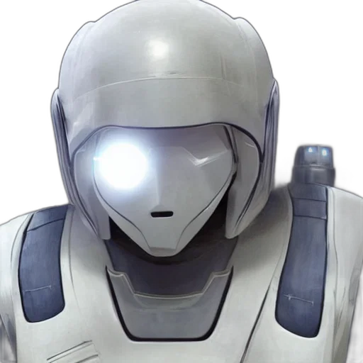 robot, face, mask, concept art, 3d render, cyberpunk, anime, close transparent PNG cut-out