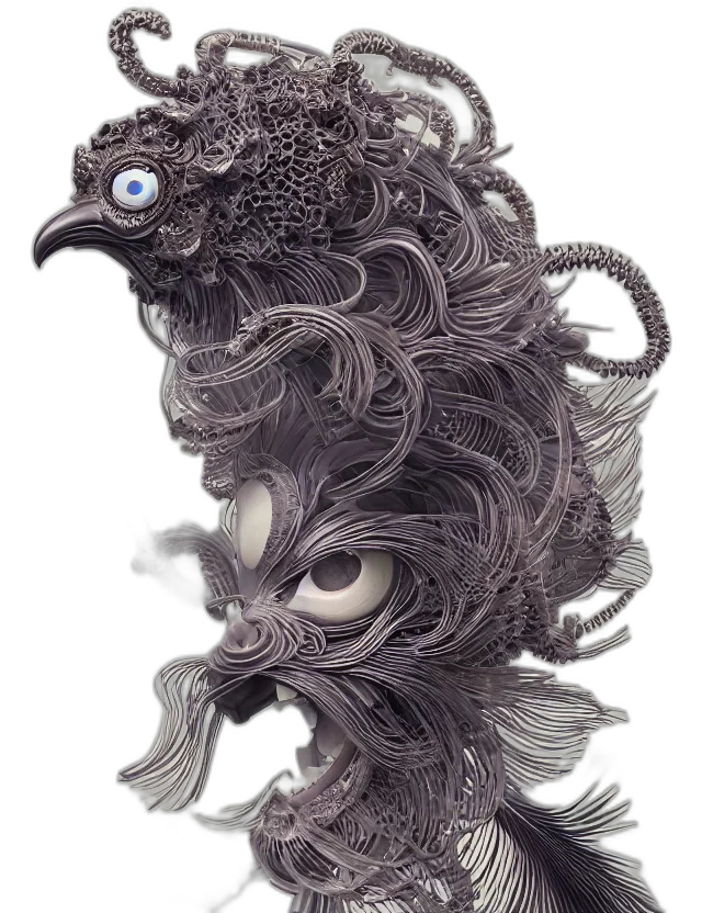 mask, creature, dragon, face transparent PNG cut-out