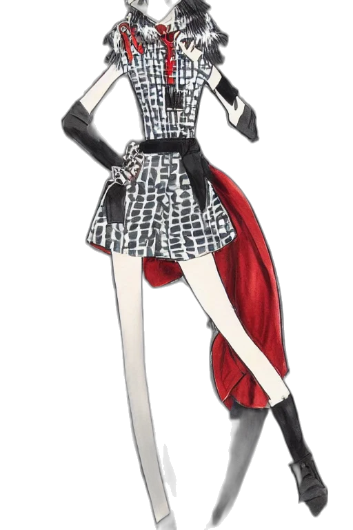 dress, concept art, cartoon, anime transparent PNG cut-out