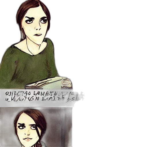 face, comic book art, concept art, cartoon transparent PNG cut-out