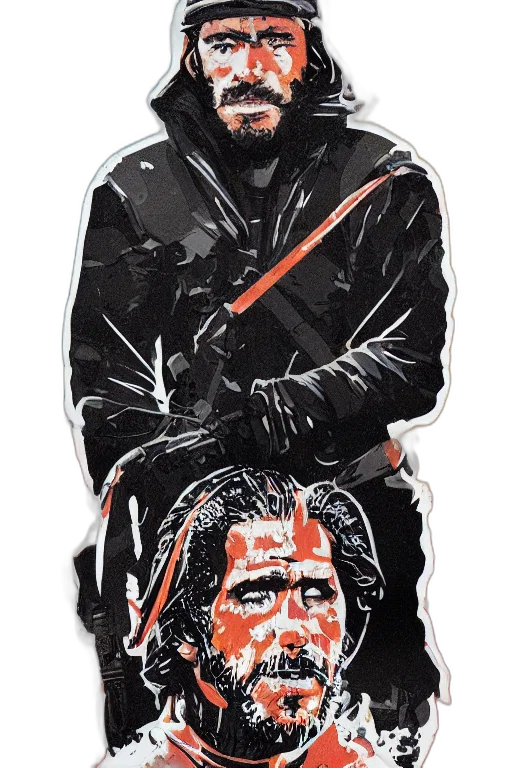jacket, face, comic book art, concept art, guerrillero, heroico, president, joe transparent PNG cut-out