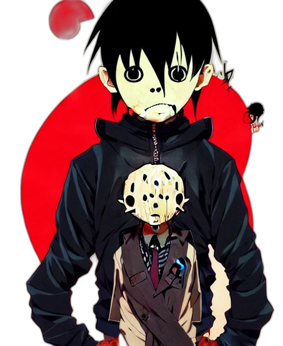mask, jacket, creature, anime transparent PNG cut-out