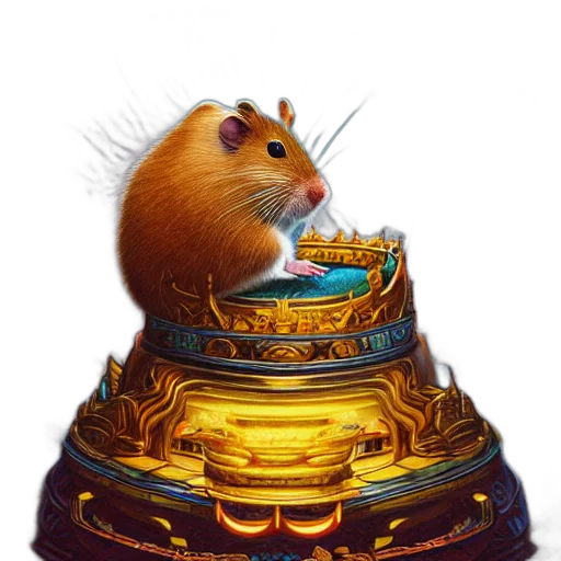 crown, animal, hat, staff transparent PNG cut-out