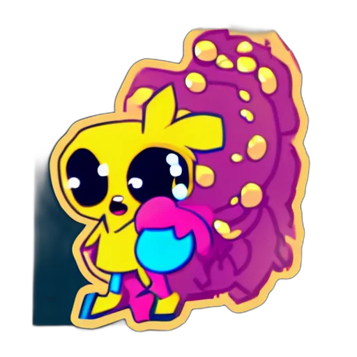 pixel art, vaporwave, concept art, cartoon transparent PNG cut-out