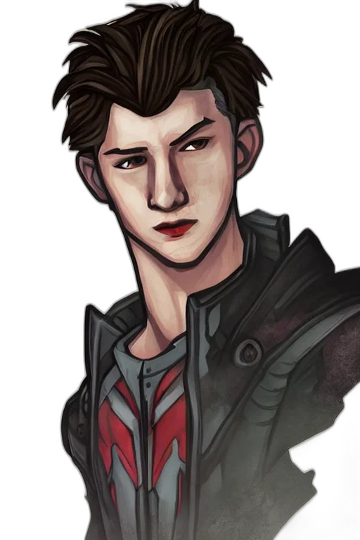 face, jacket, concept art, fantasy art transparent PNG cut-out