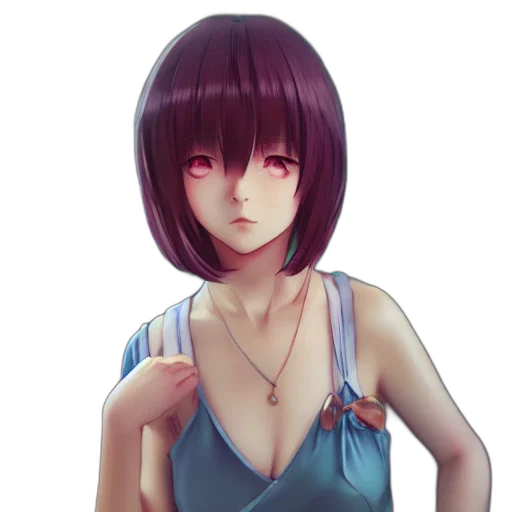 dress, face, staff, jewelry transparent PNG cut-out