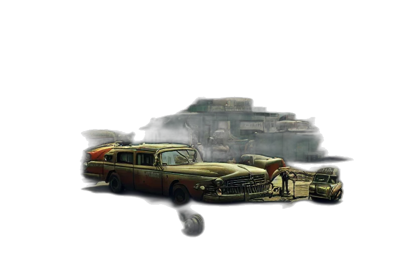 car, weapon, concept art, photorealistic transparent PNG cut-out