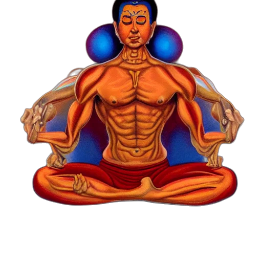 concept art, ripped, physique, spirit transparent PNG cut-out