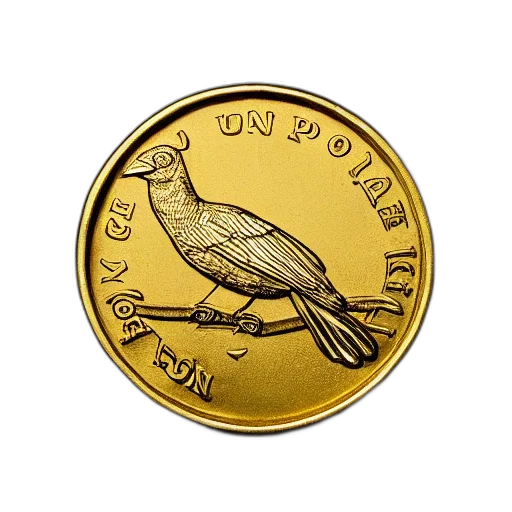 gold, coin, depicting, stoic transparent PNG cut-out