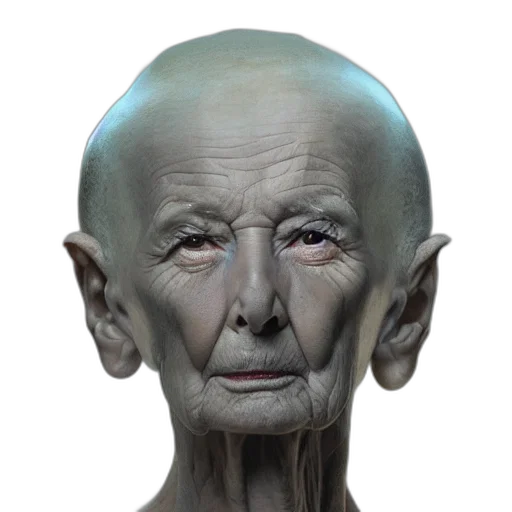 face, mask, staff, creature transparent PNG cut-out