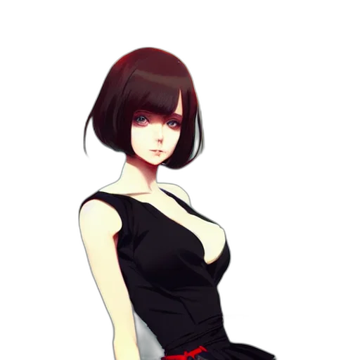 dress, staff, face, jacket, concept art, pixel art, anime, fantasy art transparent PNG cut-out