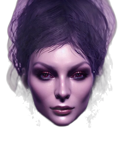 face, mask, creature, crown, fantasy art, photorealistic, concept art, watercolor transparent PNG cut-out