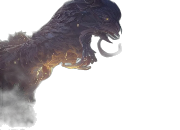 dragon, creature, hair, animal transparent PNG cut-out
