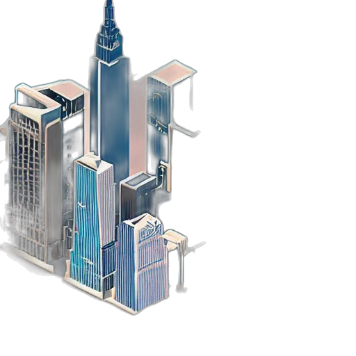 building, 3d render, concept art, pixel art transparent PNG cut-out