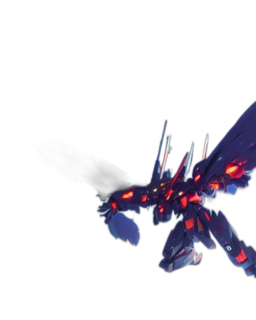 weapon, dragon, sword, robot, concept art, 3d render, cyberpunk, pixel art transparent PNG cut-out