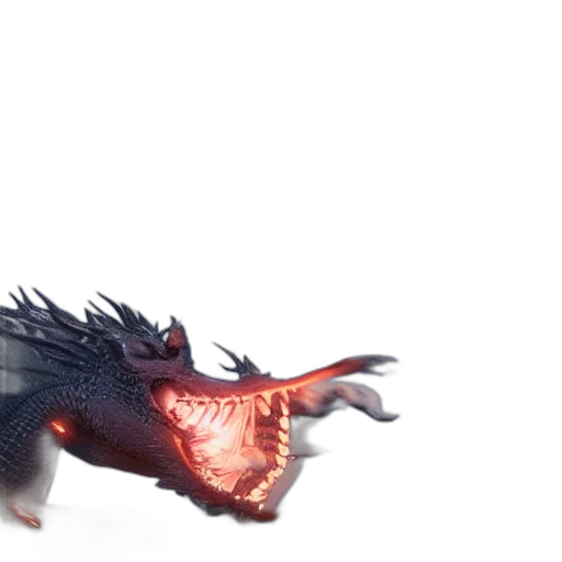 dragon, creature, animal, weapon transparent PNG cut-out