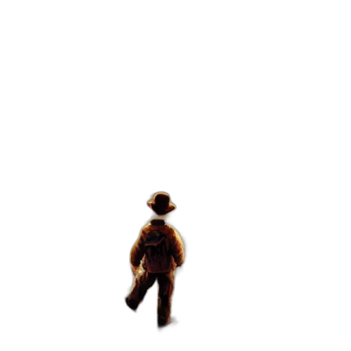 hat, jacket, robot, staff transparent PNG cut-out