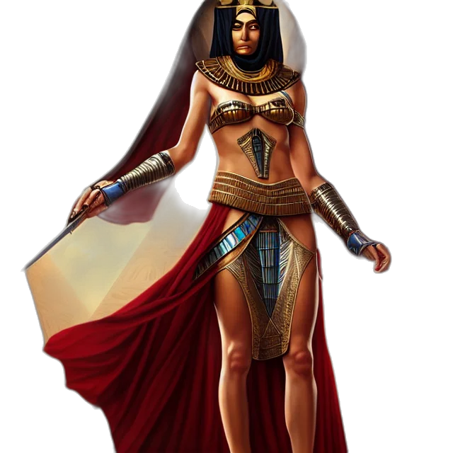 jewelry, fantasy art, concept art, comic book art, pixel art, egyptian, assassin, ornate transparent PNG cut-out