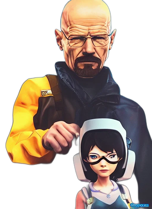jacket, face, staff, weapon transparent PNG cut-out