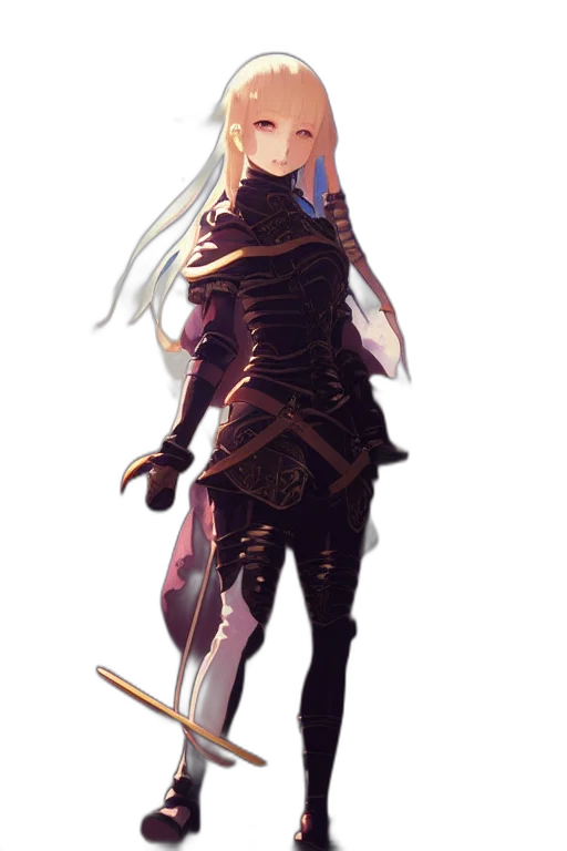 dress, staff, sword, dragon transparent PNG cut-out