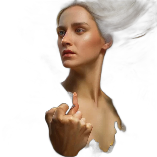 face, hair, robot, dress transparent PNG cut-out