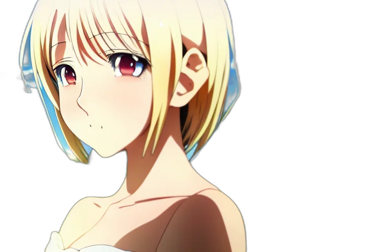 dress, face, flower, anime, cartoon, photorealistic, concept art, art transparent PNG cut-out