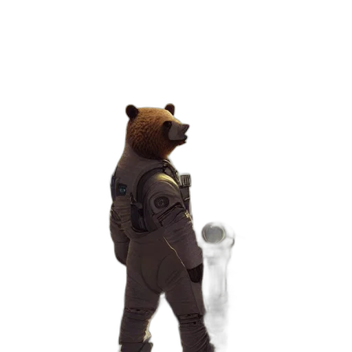 staff, robot, animal, creature, 3d render, concept art, pixel art, photorealistic transparent PNG cut-out