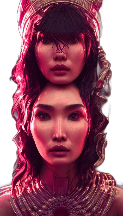 face, mask, crown, hair transparent PNG cut-out