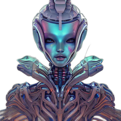 robot, creature, face, concept art, fantasy art, pixel art, cyberpunk, outer space transparent PNG cut-out