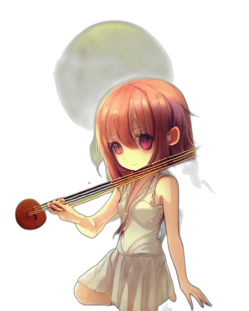 staff, weapon, umbrella, dress, pixel art, anime, watercolor, concept art transparent PNG cut-out
