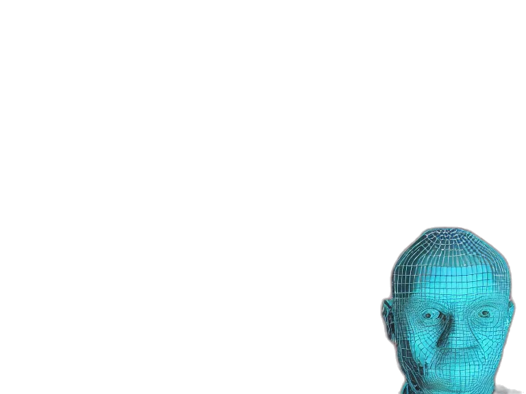 robot, face, mask, creature, 3d render, vaporwave, cyberpunk, photorealistic transparent PNG cut-out