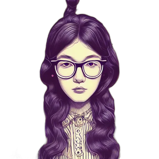 hair, face, cartoon, fantasy art, comic book art, pencil sketch, pastel, dark transparent PNG cut-out