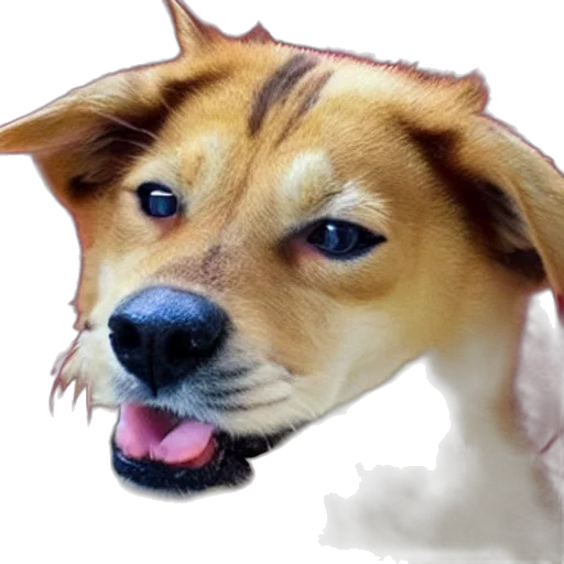 animal, creature, hat, face, photorealistic, 3d render, vaporwave, anime transparent PNG cut-out